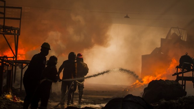 Rumah dan Mobil Dinas di Lapas Kotapinang Hangus Terbakar