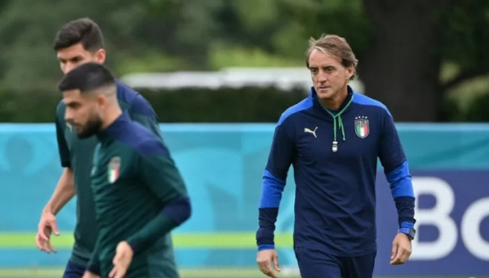 Jelang Laga Final Inggris vs Italia : Mancini Minta Timnya Menyerang sambil Menghibur