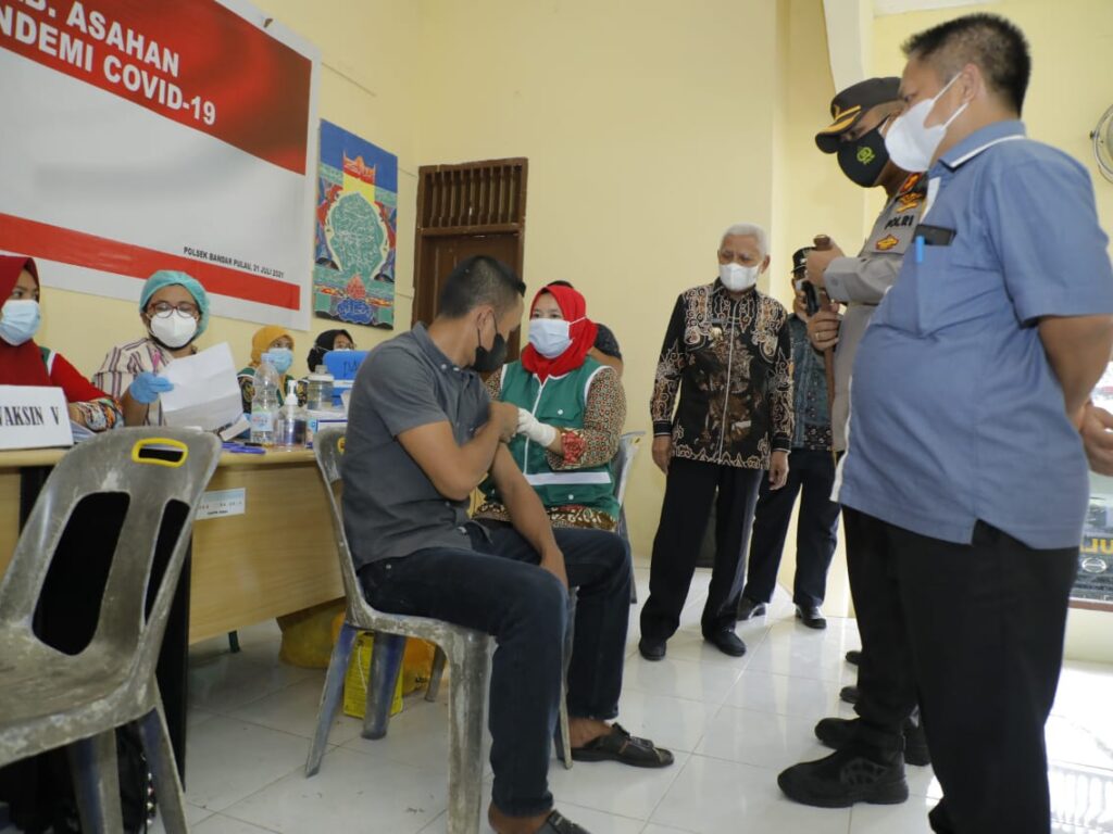 1.543 Warga Ikuti Vaksinasi Tahap II di Kecamatan Aek Songsongan