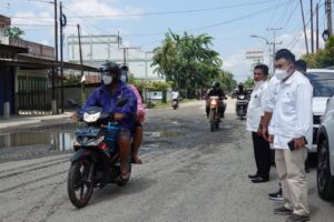 PUPR Bersama Bappeda Sumut Tinjau Ruas Jalan Propinsi di Kota Tebingtinggi