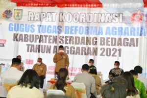 Rapat Koordinasi GTRA   Bupati Sergai Dukung Pengembangan Agraria di Kabupaten Sergai