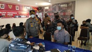 Sinergitas TNI-Polri Gempur Vaksin Covid 19 di Wilayah Asahan