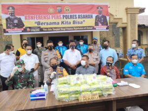 Polres Asahan Gagalkan Peredaran 28 Kilogram Sabu dari Malaysia