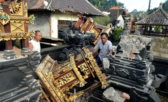 Bali Diguncang Gempa, Tiga Orang Tewas, Tujuh Lainnya Patah Tulang