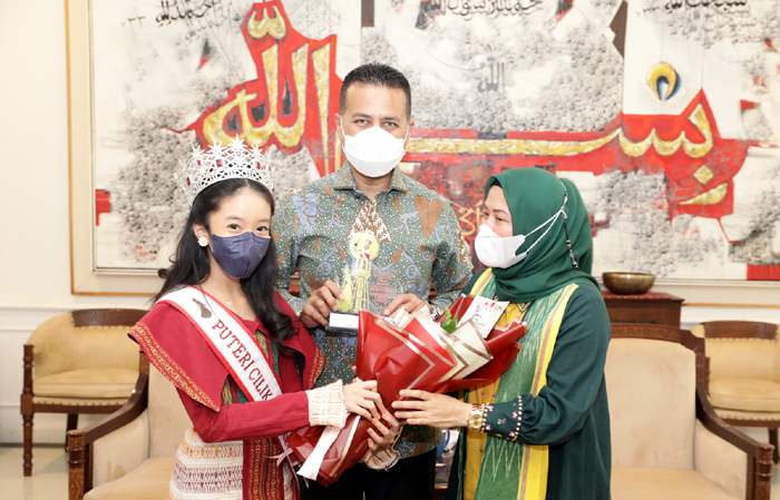 Wagub Terima Kunjungan Putri Cilik dan Kontestan Miss Hijab Indonesia