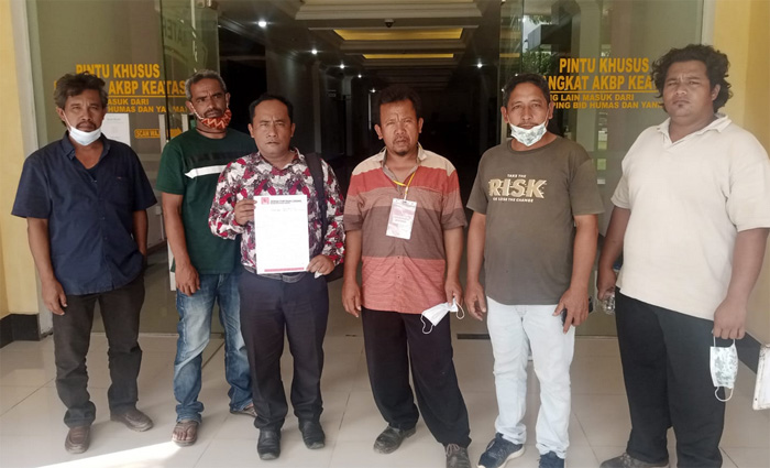Perwakilan Masyarakat Desa Sukamaju dan DPC Projo Karo Datangi Kantor Kapolda Sumatera Utara