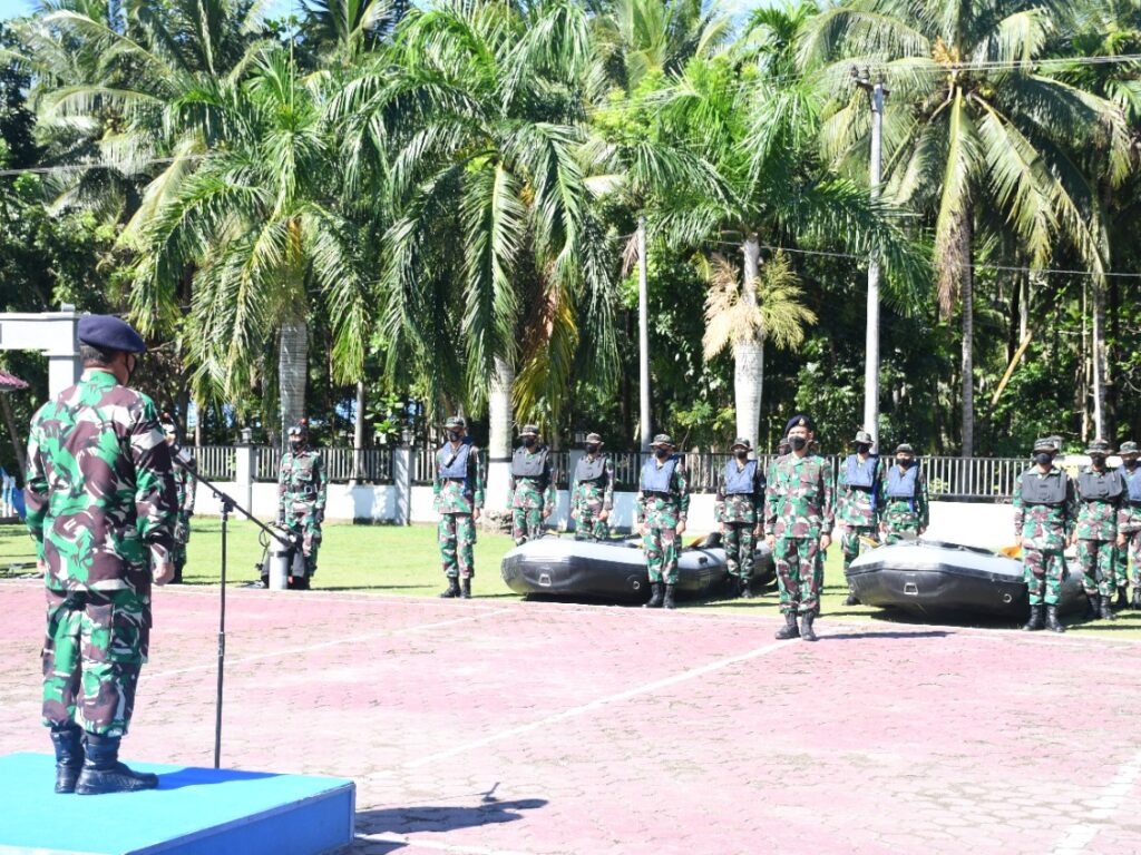 TNI AL Lanal TBA Gelar Apel Kesiapsiagaan Bencana Alam