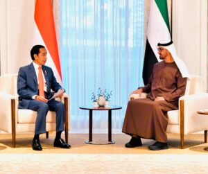 Tiba di Istana Al-Shatie, Presiden Disambut Putra Mahkota Abu Dhabi