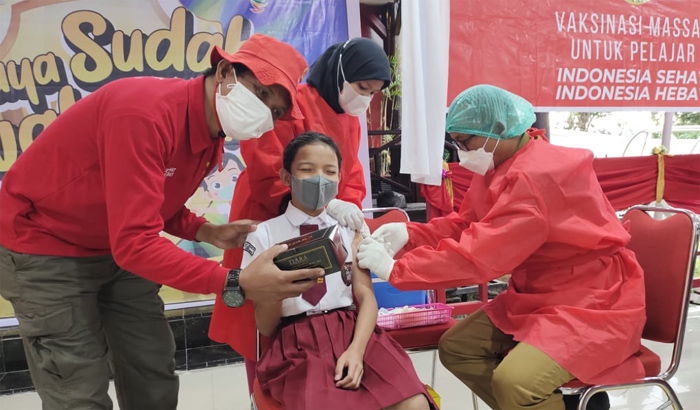 BIN Sumut Gandeng Pemerintah Daerah Sibolga, Karo dan Taput Gelar Kick Off Vaksin Anak 6-11 Tahun
