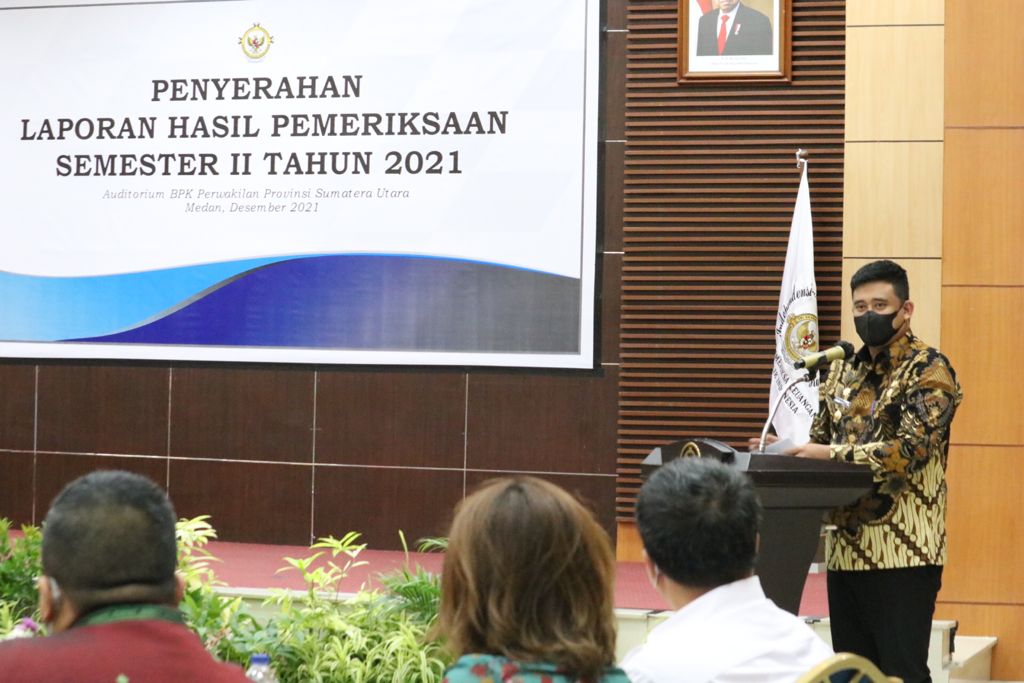 Walikota Terima Laporan Hasil Pemeriksaan Semester II Tahun 2021 BPK Sumut