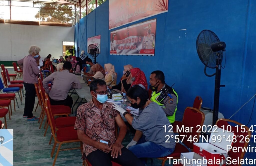 Polres Tanjungbalai Layani Vaksinasi Setiap Hari