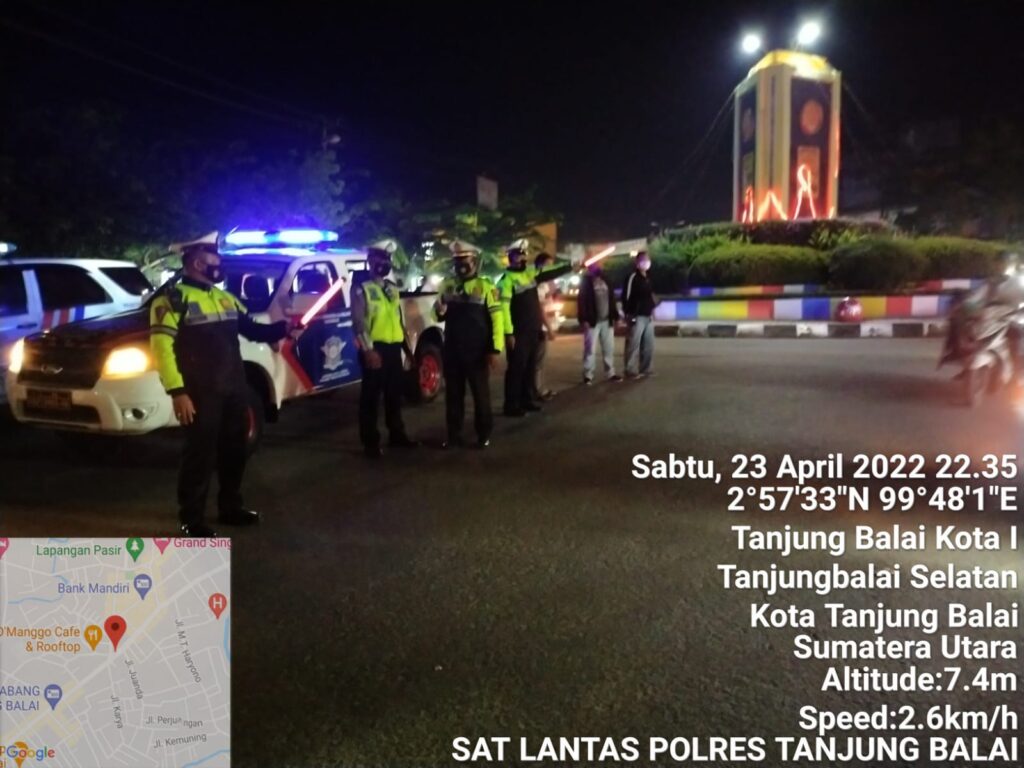 Satlantas Polres Tanjungbalai Gelar Patroli Antisipasi Balap Liar