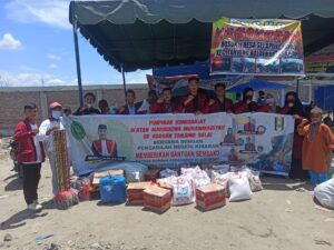 PN Kisaran dan PK IMM Bagikan Sembako ke Korban Kebakaran Kampung Nelayan