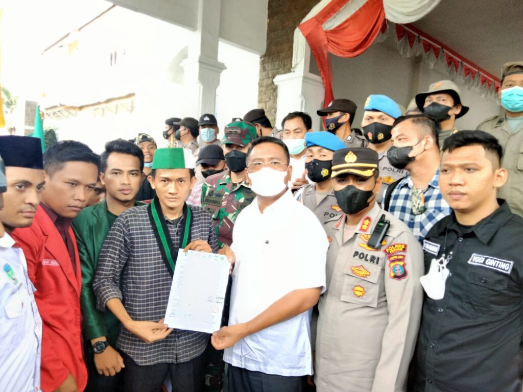 Aksi Demo Mahasiswa di Asahan Kondusif, Diterima Ketua DPRD