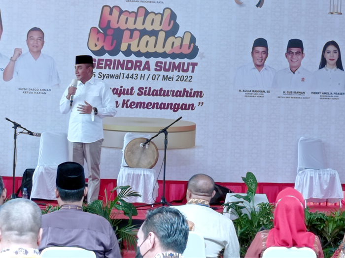 Halal bi Halal Gerindra Sumut, Merajut Silaturahim Meraih Kemenangan