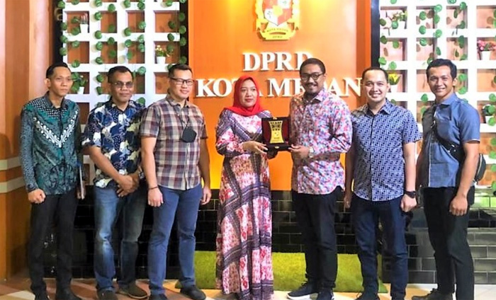Kunker Ketua dan Anggota BAPEMPERDA Kota Pelembang ke DPRD Medan