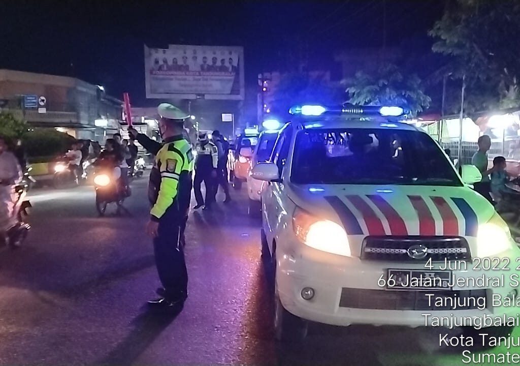 Polres Tanjungbalai, TNI dan Pemko Gelar Patroli Skala Besar