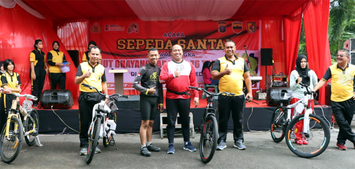 Meriahkan HUT Bhayangkara, Polres Sergai Gelar Olahraga Sepeda Santai