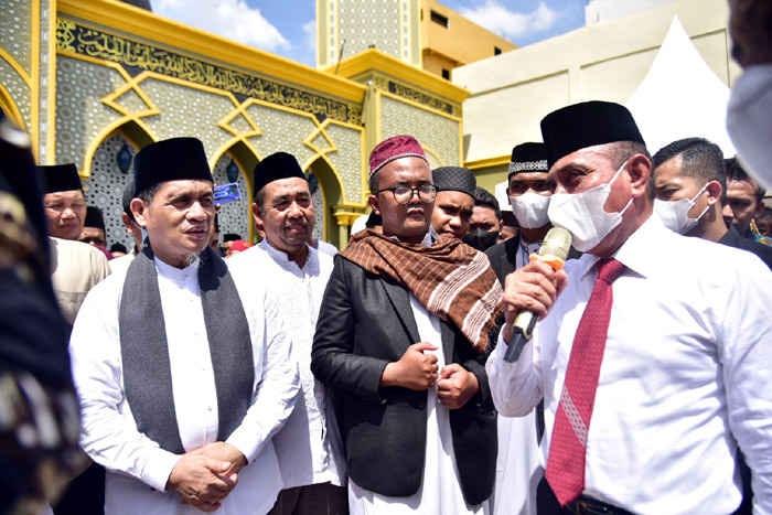 Edy Rahmayadi Resmikan Masjid Al-Anshor, Semoga Keberkahan Bagi Umat Muslim Sekitar