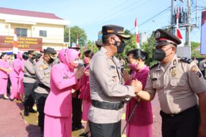 Sejumlah Personel Polres Tanjungbalai Naik Pangkat