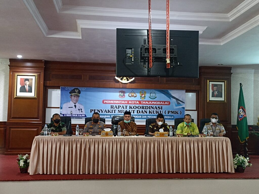 Polres Tanjungbalai Gelar Rakor Terkait PMK Bersama Pemko