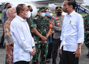 Gubsu Edy Rahmayadi Sambut Kedatangan Presiden Jokowi di Medan