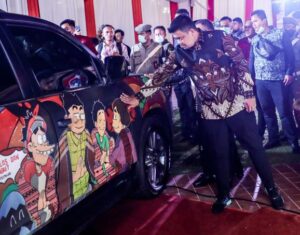 Malam Temu Ramah Raker Komwil I Apeksi Ditandai dengan Peluncuran Mobil Mural Medan