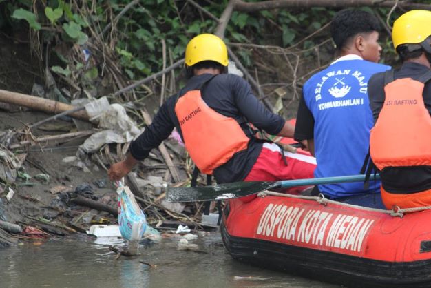 Pemko Medan dan FAJI Gelar Aksi Bersih Sungai