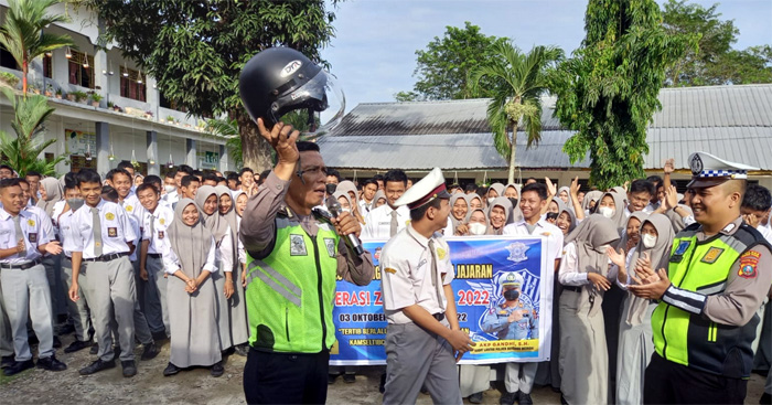 Polres Sergai Gelar Police Goes To School Sosialisasikan Keselamatan Berlalu Lintas