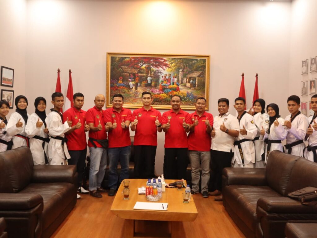Pengurus Pengkab Taekwondo Indonesia Minta Dukungan Kapolres Asahan Jelang Porprovsu