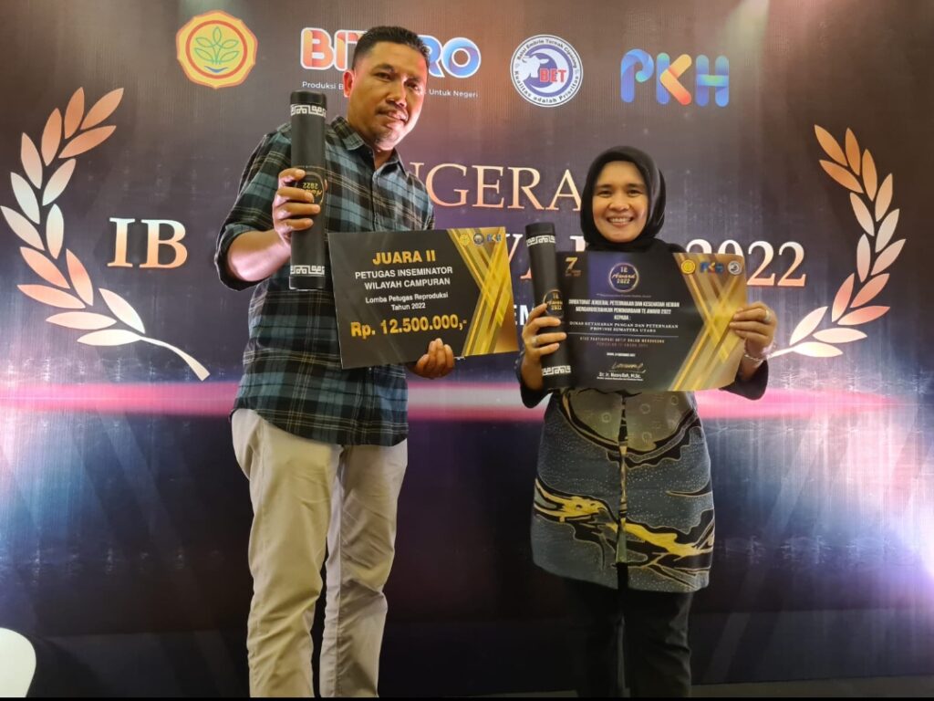 Petugas Inseminator Sergai Raih Juara II Tingkat Nasional Pada Ajang Anugerah IB & TE Award