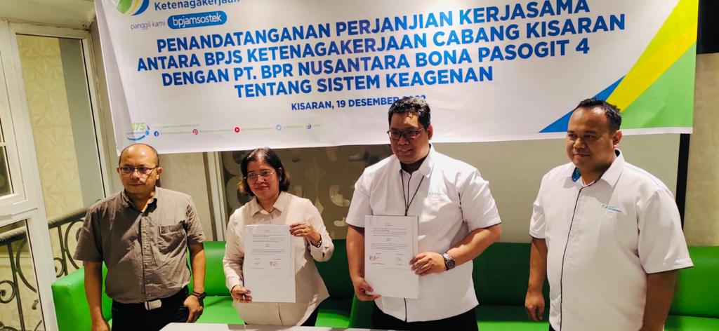 BPJAMSOSTEK Kisaran dan PT. Bank Perkreditan Rakyat NBP 4 Kisaran Jalin Kerjasama