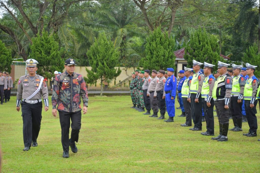 Jelang Nataru, Wabup Sergai Pimpin Apel Gelar Pasukan Ops. Toba Tahun 2022