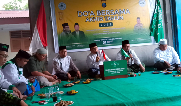 Majlis Sholawat Ahlul Kirom Bersama Polda Sumut Panjatkan Zikir dan Doa Akhir Tahun