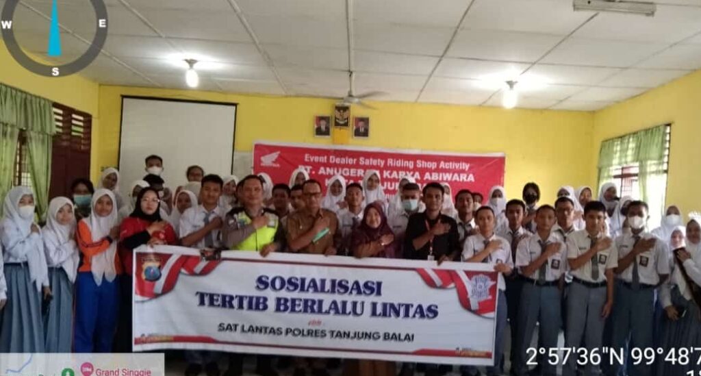 Satlantas Polres Tanjungbalai Sosialisasi Tertib Berkendara ke Pelajar