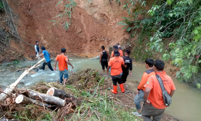 Pasca Banjir, BPBD Kota Padangsidimpuan Lakukan Survei Ke Hulu Sungai Aek Aloban