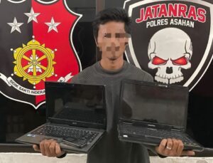 Polres Asahan Tangkap Pria Pelaku Pencurian Dua Buah Laptop