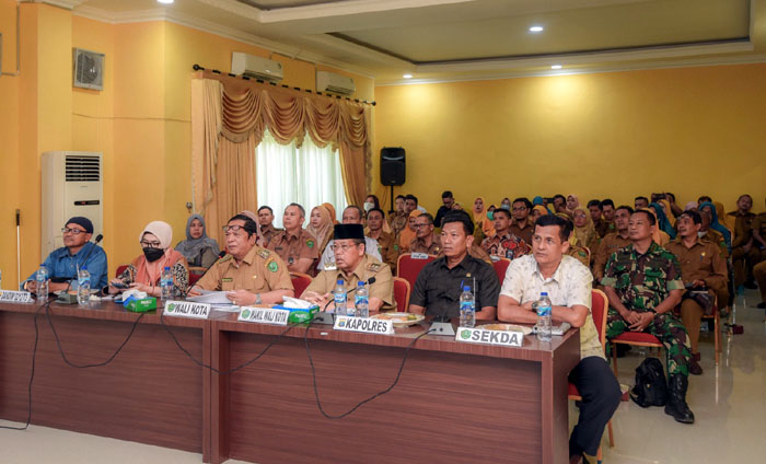 Walikota Padangsidimpuan Rakor Dengan Menko PMK Atasi Masalah Stunting
