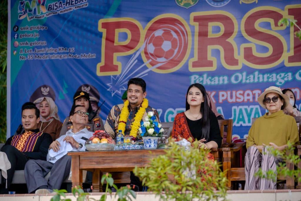 Porseni Tingkat SMP Di SMK Gelora Jaya Nusantara Medan Diresmikan