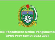 Cek Pendaftaran Online Pengumuman CPNS Prov Sumut 2023-2024