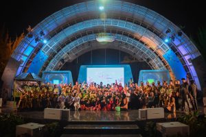 Ribuan Pengunjung Padati Tribun Arena Panggung Keong Pada Pentas Seni Kota Padangsidimpuan