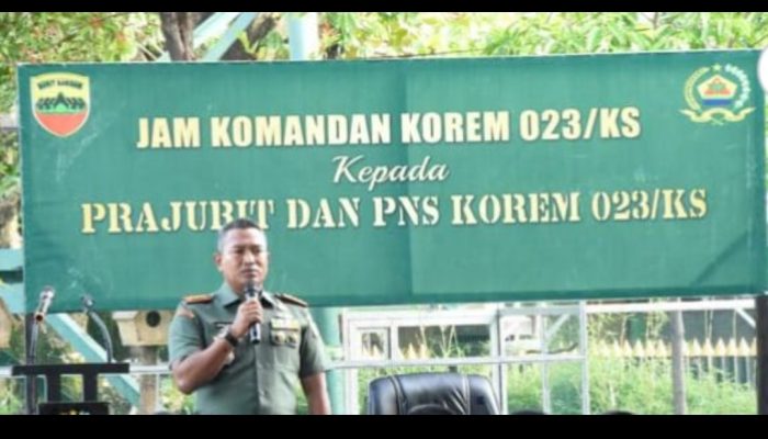 Dandrem 023/ KS: Prajurit  Tetap Menjaga Netralitas TNI Dalam Pemilu 2024
