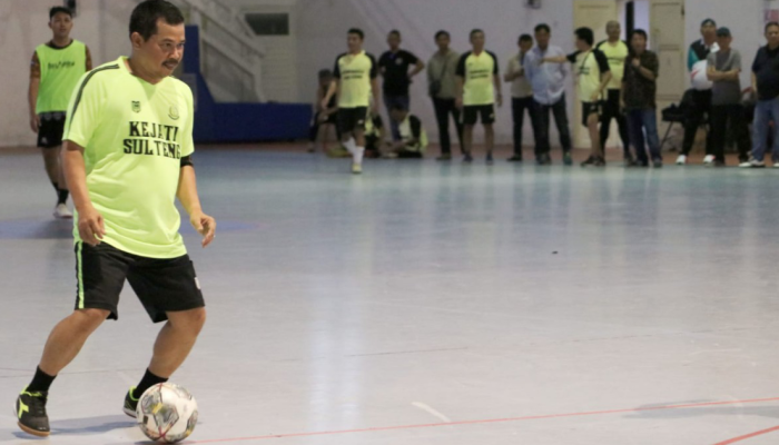 Sambut HBA yang ke-63, Tim Futsal Kejati Sulteng Libas Tim Media Dengan Skor 6-1