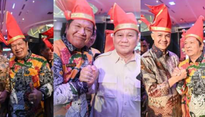 Wali Kota Padangsidimpuan Berfoto Bersama Ketiga Bacapres pada Rakernas Apeksi XVI