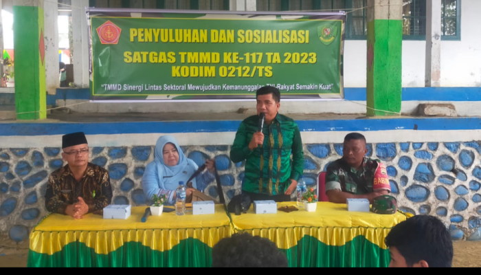 Pelajar Adalah Generasi Bangsa, Satgas TMMD ke -117 Bersama Dinas Pendidikan Tapsel Laksanakan Sosialisasi dan Penyuluhan