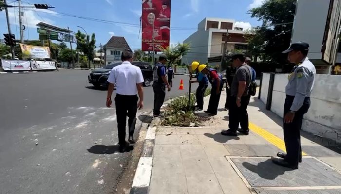 Dishub Medan Pasang LPJU di Sejumlah Titik di Kota Medan