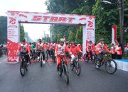 Sambut HUT RI, Masyarakat Asahan Antusias Ikuti Fun Bike