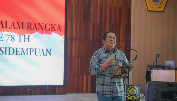 Wali Kota Padangsidimpuan Menerima Audensi Paskibra Tingkat Provinsi