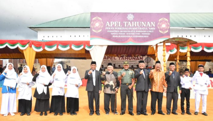 Danrem 023/KS Pimpim Apel Pekan  Perkenalan Khutbatul’arsy Pesantren Ar-Raudlatul Hasanah, Dandrem: Pesantren Merupakan Pengawal Untuk Pendidikan Islam Generasi Muda