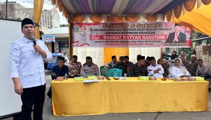 Anggota DPRD Provinsi Sumut  Rahmat Rayyan Nasution dari Fraksi Partai Gerindra Dukung Program TMMD ke 117 tahun 2023 Kodim 0212/TS Dikomandoi Letkol Inf Amrizal Nasution